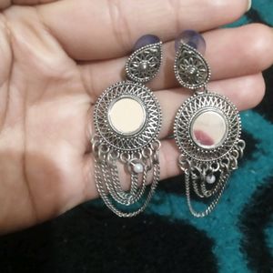 Silver Oxidized Earings