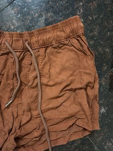 Brown Casual Shorts