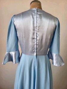 Elegant Blue Maxi Dress