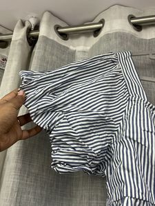 Striped Puff Sleeve Top