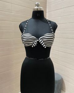 H&M Striped Bikini Top