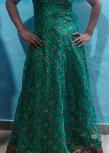 Elegant Green Ethnic Gown