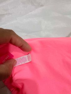 Victoria&#39;s Secret Orange Pink Bikini Top