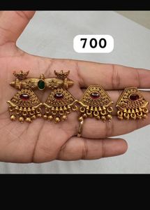 Mangalsutra Pendant With Earrings