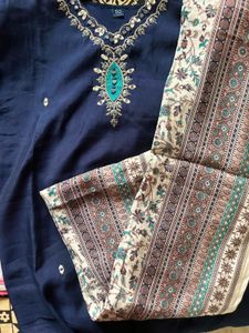 Elegant Navy Blue Kurta Set
