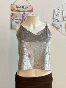 H&amp;M Velvet Cami Top - Stylish &amp; Chic