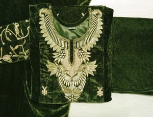 Elegant Pink Velvet Kurta Set