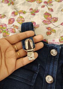 Denim Playsuit For 9 To 12 M Girl