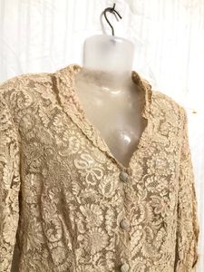 Cream Shirt Top