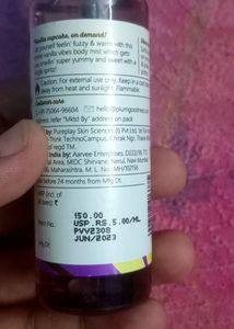 Plum Vanilla Vibes Body Mist.