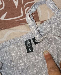 Patterned Smocked Top