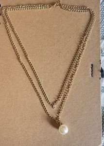 Pearl Double Chain Necklace