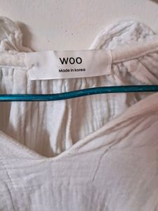 Korean Long White Top