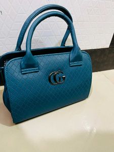 Teal Quilted Satchel Bag New With Tag