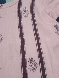 Peach Stripe Kurti
