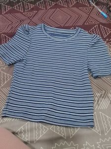 Striped Crew Neck Top