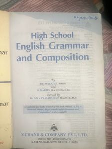 HIGH SCHOOL ENGLISH GRAMMAR AND COMPOSITION BY WEENN AND MARTIN