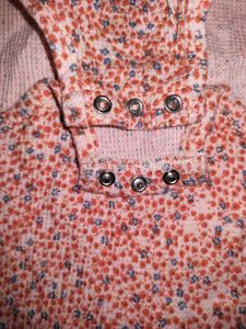 Zara Ripped Floral Printed  Top And Bodysuit