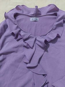 Lavender long sleeve top