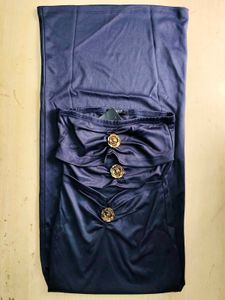 Strapless Front Cut-Out Fitted Bodycon Dres