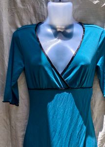 I. Teal Mini Dress