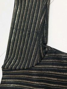 Gold Line Black Blouse