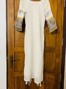 white Pakistani suit