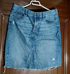 Denim Mini Skirt