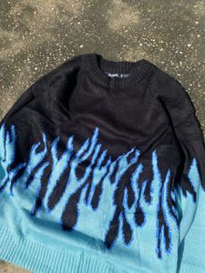 Flame Graphic Sweater