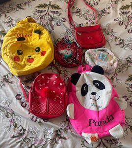 Kids Bag And Purse Combo Of 6