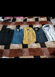 Men Used Shirt Cheast 38 M Size Faded Colour