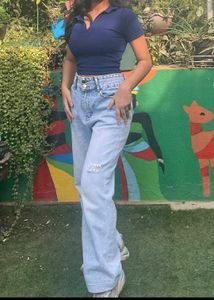 Ripped Light Wash Jeans
