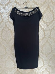 Black Embellished Mini Dress