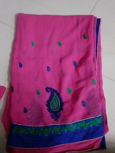 Saree With Blouse And Pure Cotton Underskirt