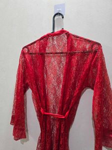 Red Lace Robe