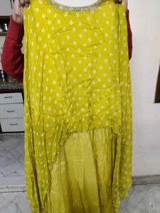 Yellow Bandhani Dress