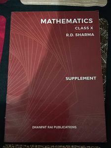 Mathematics Class X R.D.sharma