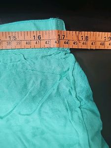 Koskii Peach Kurta With Contrasting Green Bottom