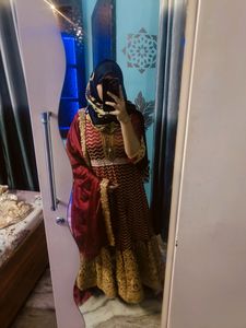 Red Heavy Gown