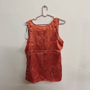 Satin Sleeveless Tank Top