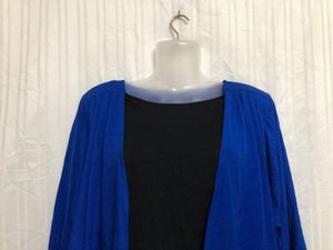 Navy Blue Long Sleeve Top