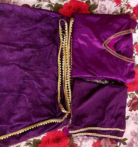 Purple Salwar Kameez Suit With Dupatta
