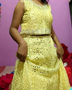Embroidered Lehenga &amp; Choli