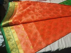 Green Paisley Saree &amp; Blouse Set