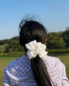White Scrunchies