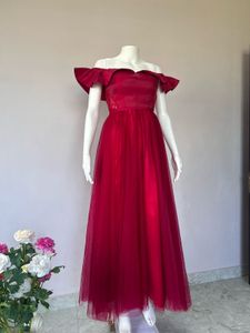 Elegant Red Evening Gown
