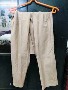 Nude Coloured Straight Pants