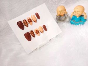 Brown Press-On Nails
