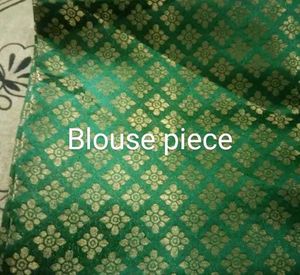 Beautiful Yellow Black Shading Saree With Blouse
