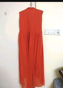 Long Orange Kurti